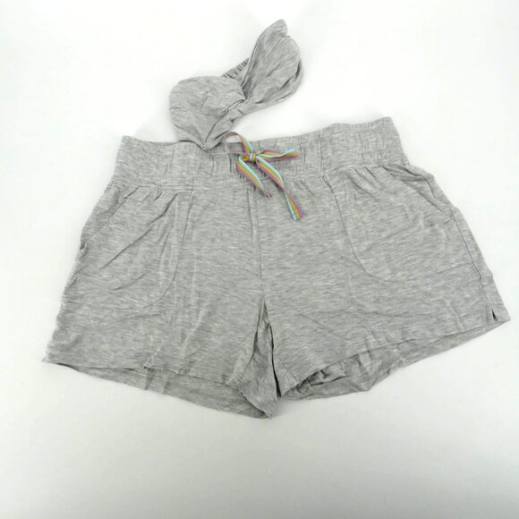 Wildfox 3Pc Gray Lounge Set Tank Shorts Headband Large NWT $136 - Picture 5 of 6